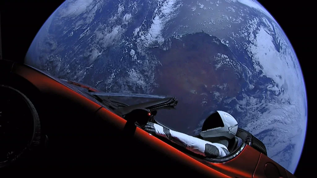 SpaceX Starman goes for a ride on Tesla Roadster