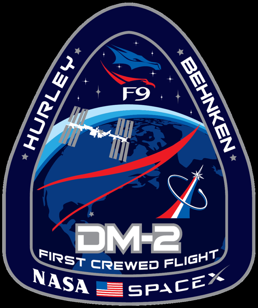 SpaceX and NASA first Crew flight badge