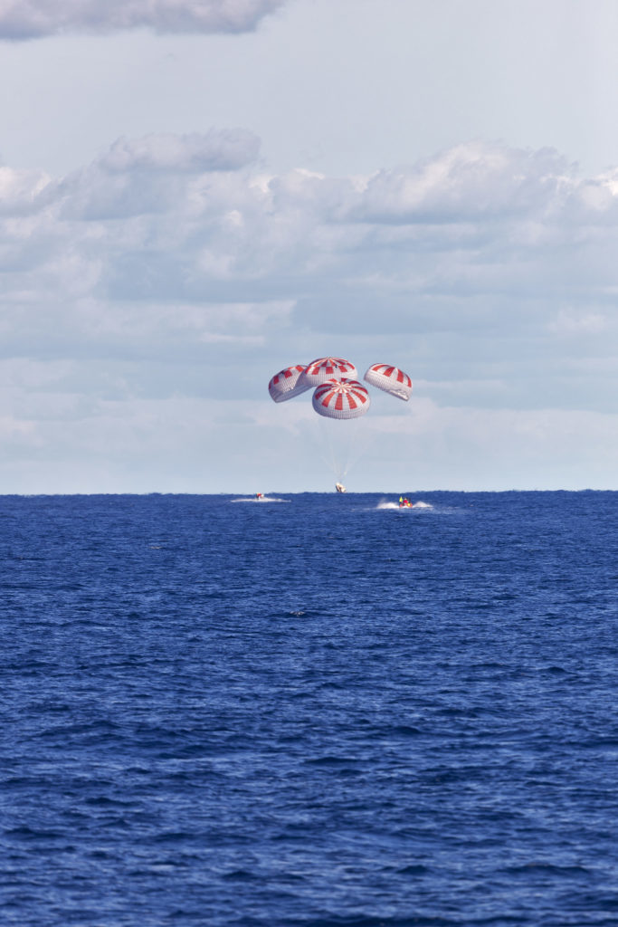 Demo-1 Crew dragon splashdown