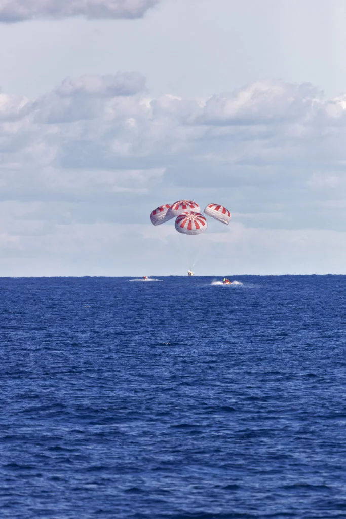 Demo-1 Crew dragon splashdown
