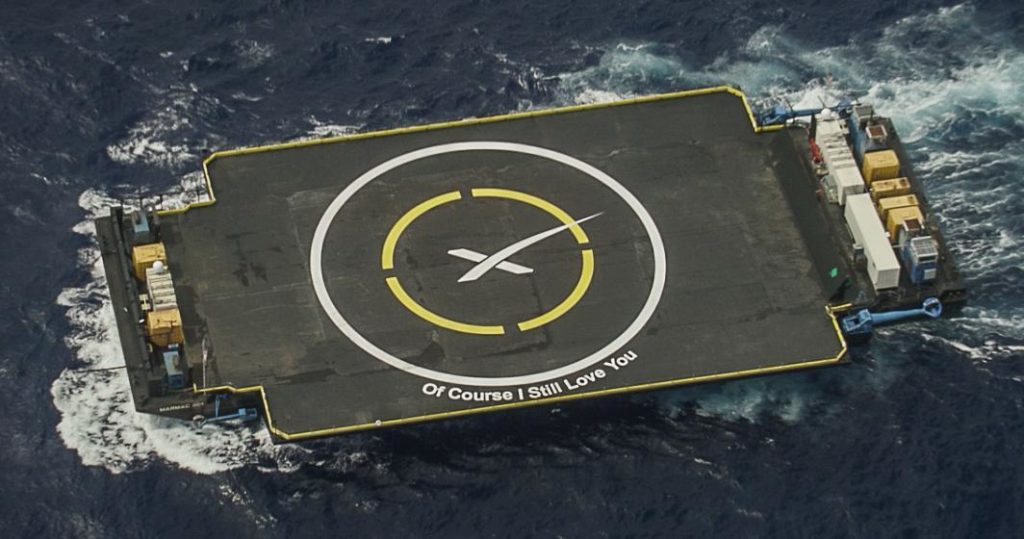 SpaceX’s drone ship “Of Course I Still Love You.”