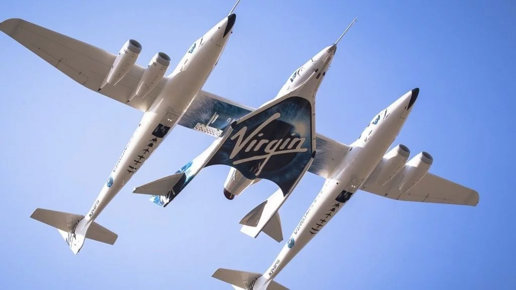 Virgin Galactic's plane will be carried to a height of 12,000m before its rocket ignites