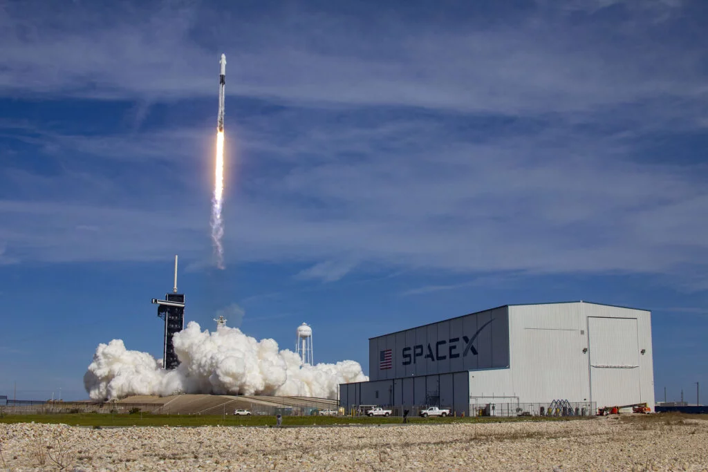 A SpaceX Falcon 9 rocket on a resupply mission to the International Space Station lifts off from pad 39A at the Kennedy Space Center in Cape Canaveral on Sunday, Dec 6.