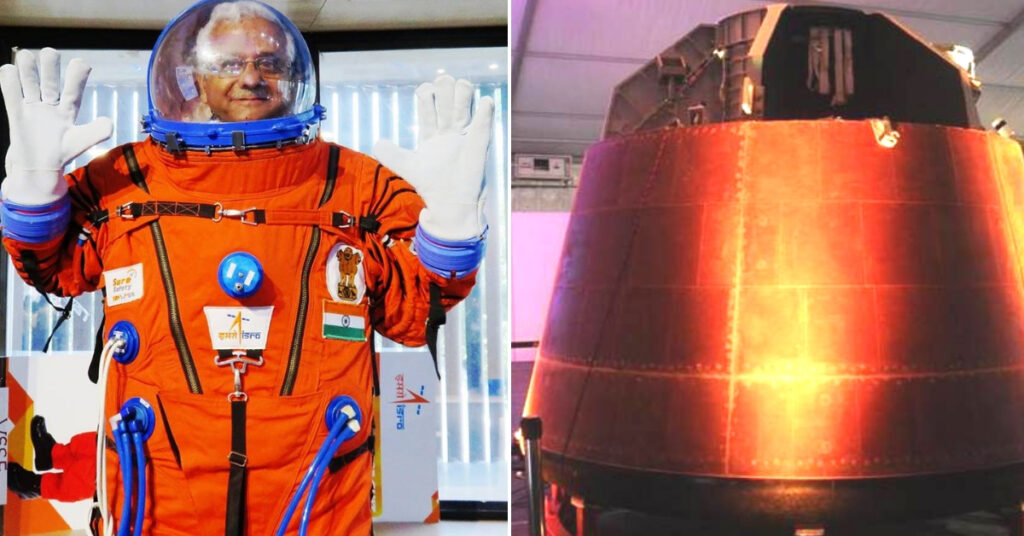 Gaganyaan spacesuit and capsule