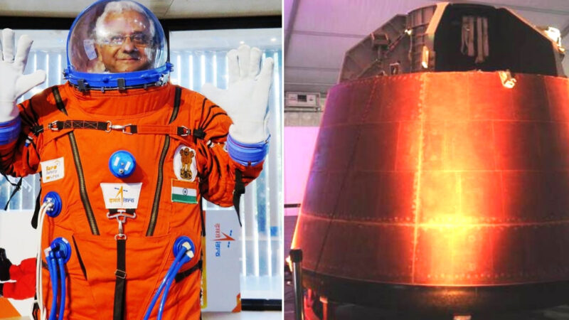 Gaganyaan spacesuit and capsule