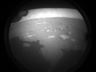 Perseverance Rover's First Image from Mars