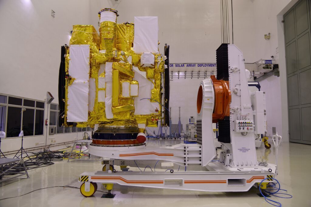 Astrosat in Clean Room for Pre-Launch Test